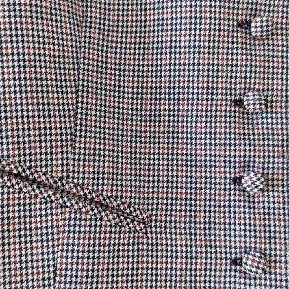VINTAGE 90s Houndstooth Vest | Academia Clothing | Button Up Vest - Picture 2 of 10